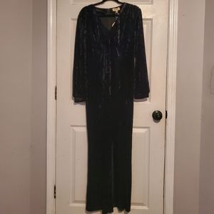 Unique vintage crushed black velvet Miley gown